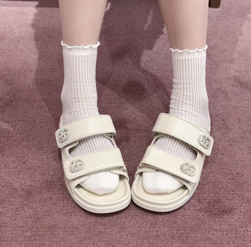 구찌 더블G 디자이너 플랫 샌들