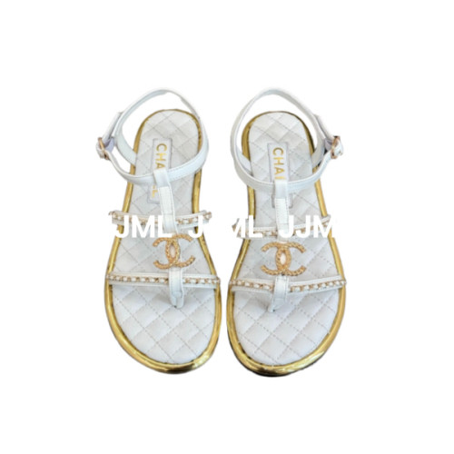 샤넬 더블 C 블록 힐 샌들 (5cm)