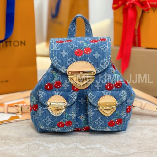 루이비통 LV x TM VENICE NM 모노그램 데님 백팩