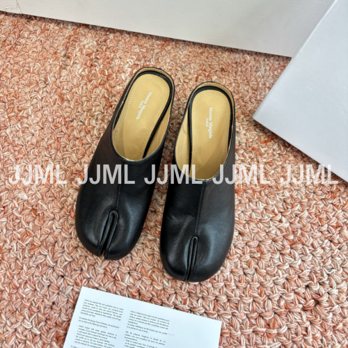 메종 마르지엘라 타비 바부슈 슈즈 블랙