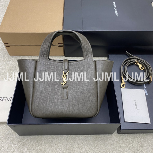입생로랑 베아 Bea 스몰 토트백 다크 그린