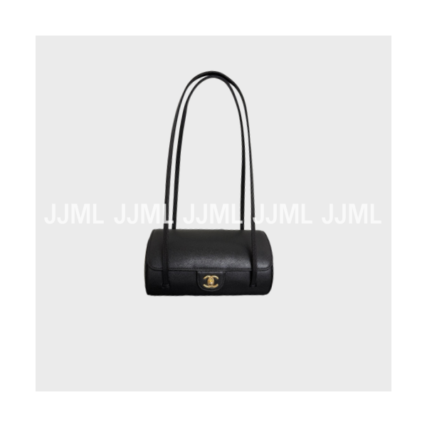 샤넬 26 프레피 코코 스몰 볼링백 블랙