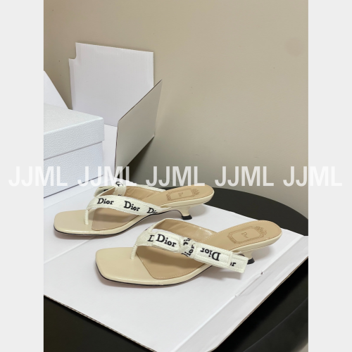 디올 자디올 힐 샌들 아이보리