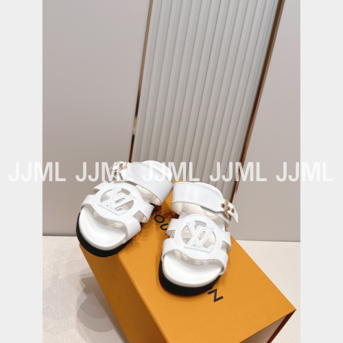 루이비통 이솔라 컴포트 뮬 화이트