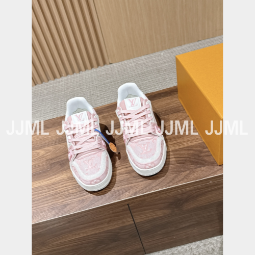 루이비통 LV 트레이너 스니커즈 핑크