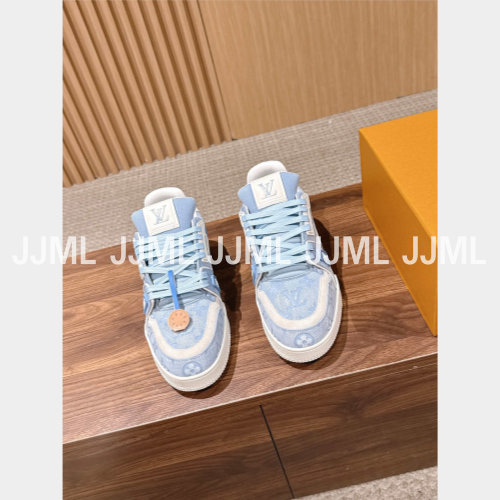 루이비통 LV 트레이너 스니커즈 스카이블루