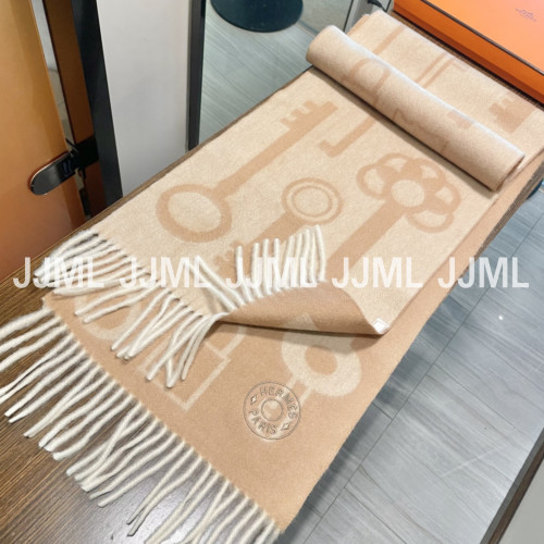 에르메스 카사크 캐시미어 머플러 베이지