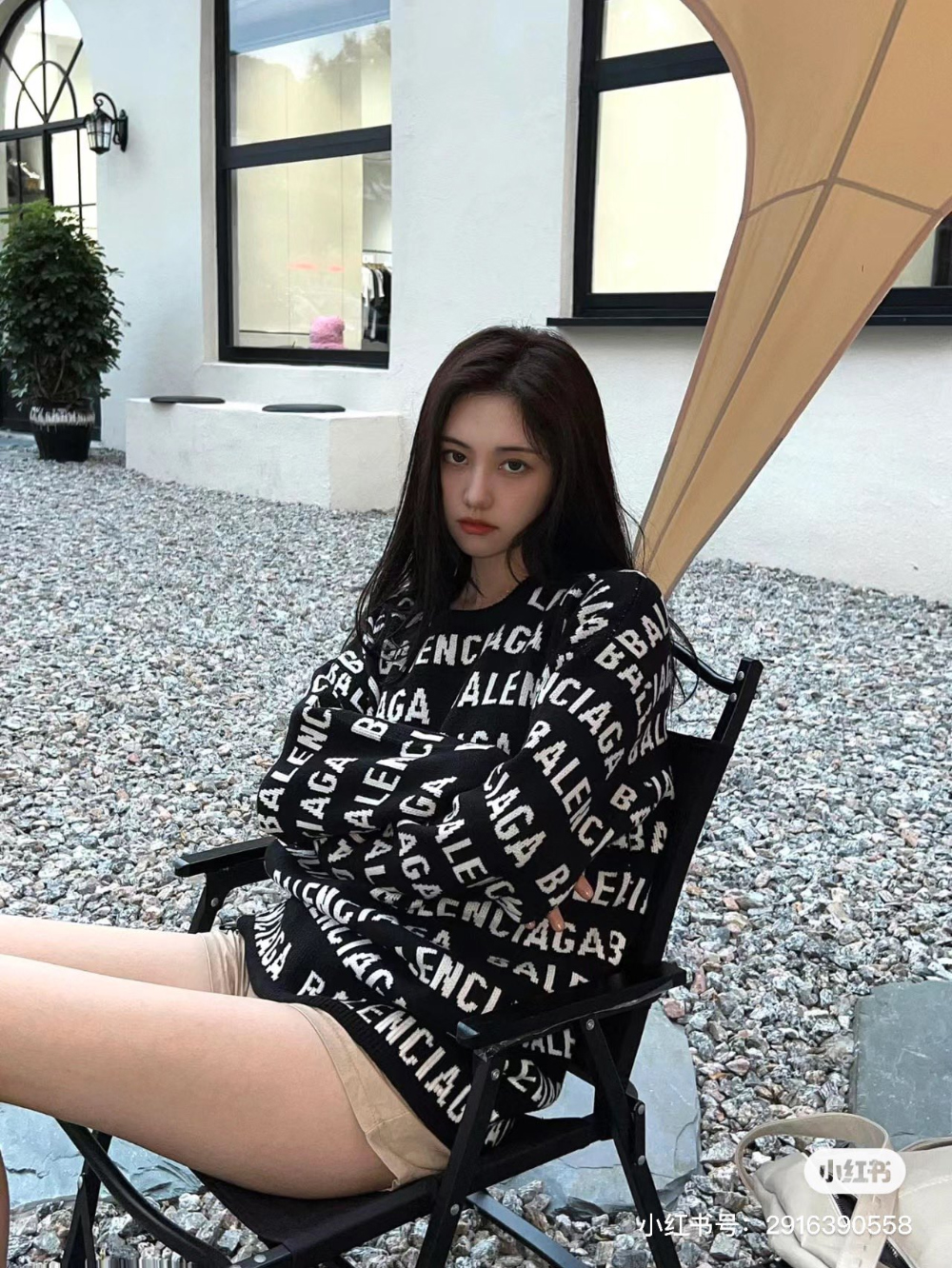 드레스 모델 착용 이미지-S319L5