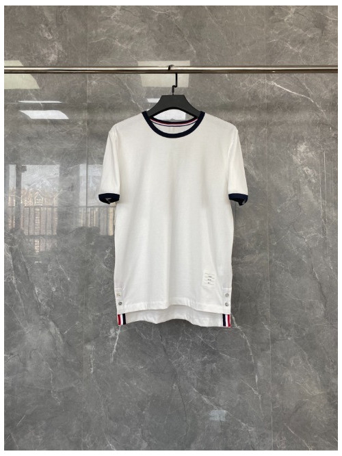 톰브라운 블로킹 반팔티 [화이트]