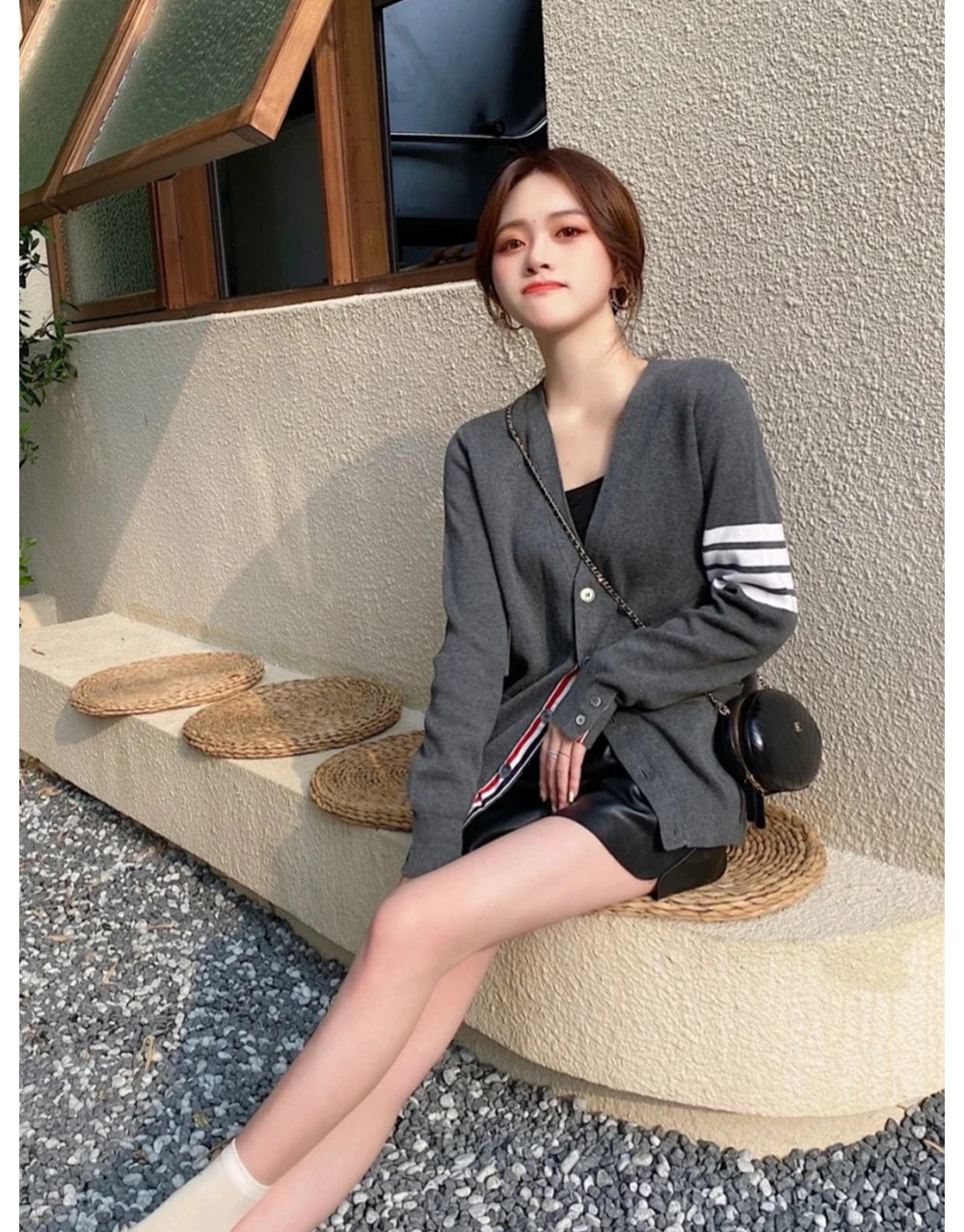 카디건 모델 착용 이미지-S138L7