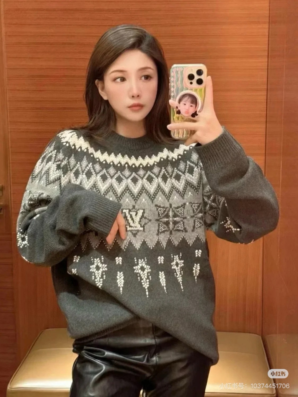 긴팔 티셔츠 모델 착용 이미지-S329L12