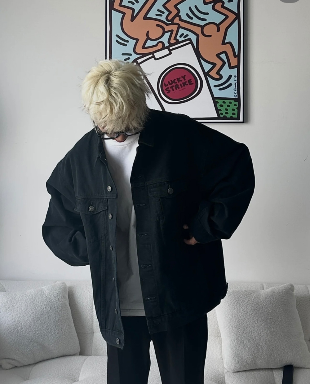 재킷 모델 착용 이미지-S241L9