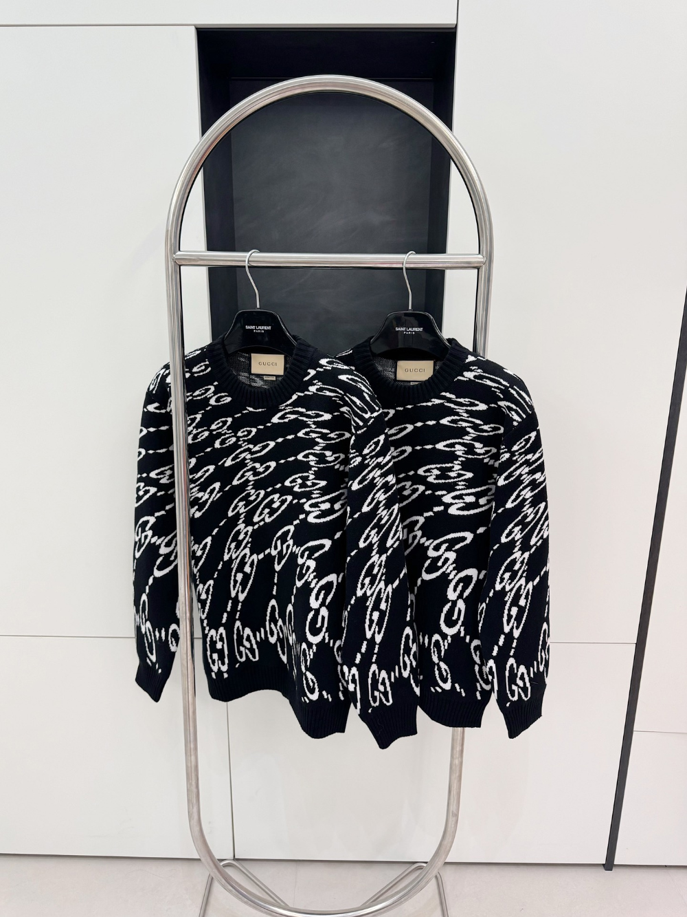 긴팔 티셔츠 차콜 색상 이미지-S154L12