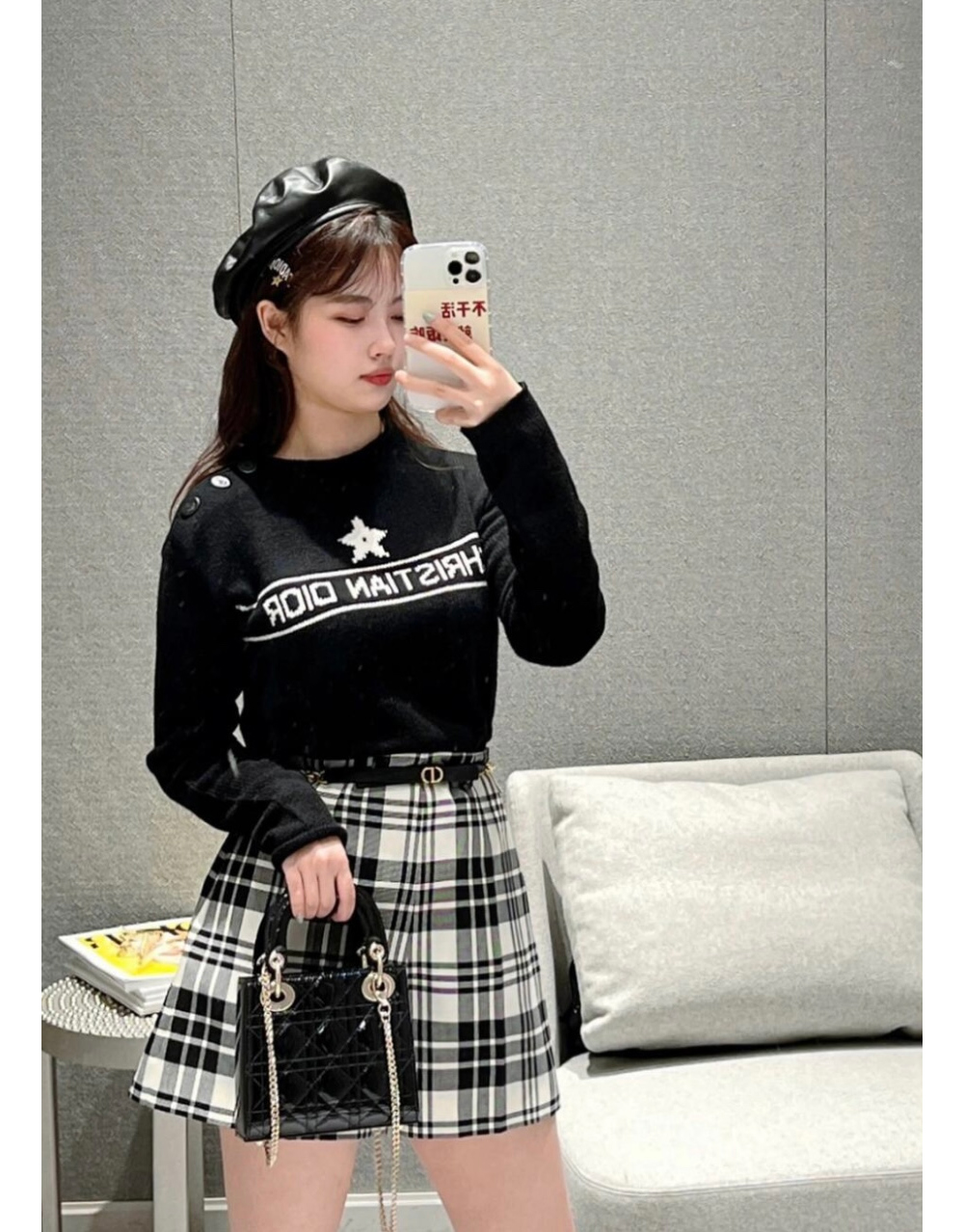 긴팔 티셔츠 모델 착용 이미지-S65L8