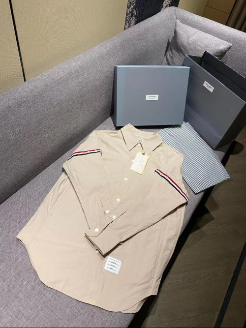 톰브라운 암밴드 셔츠 자켓 [베이지] TU87642