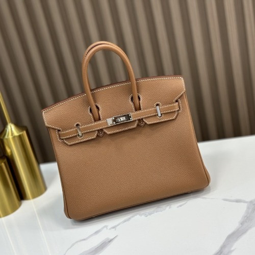 에르메스 버킨백 은장 25cm [토고] [브라운]