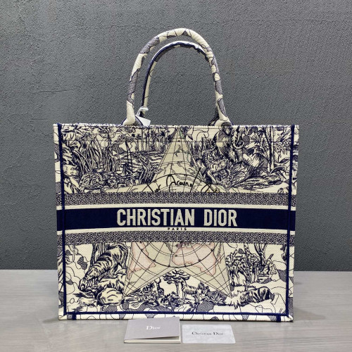 디올 북 토트백 블루 멀티 컬러 Dior Around The World M1286ZATW_M941