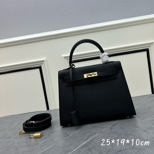 에르메스 켈리백 25cm [블랙금장]