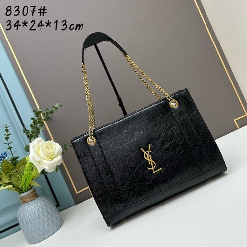 입생로랑 니키 쇼퍼백 34cm [블랙]
