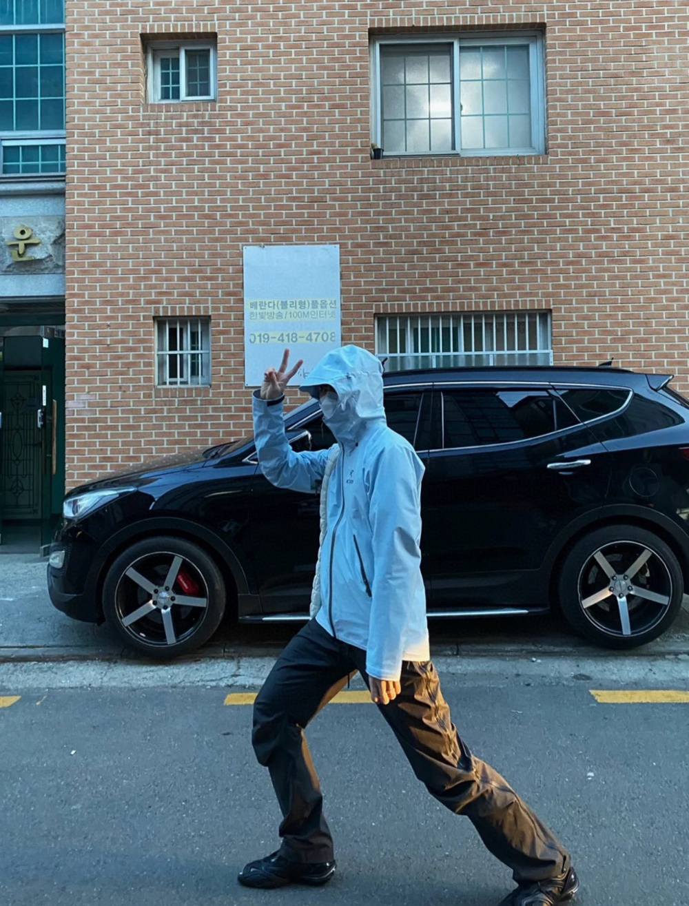 재킷 모델 착용 이미지-S214L11
