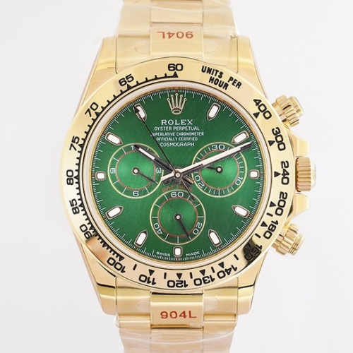 로렉스 데이토나 18K 옐로우골드 [7750무브먼트] [그린다이얼] [40mm]