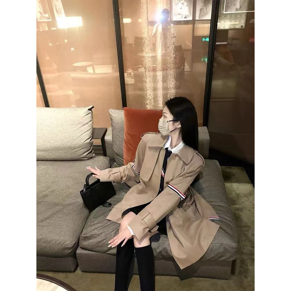 코트 모델 착용 이미지-S66L6