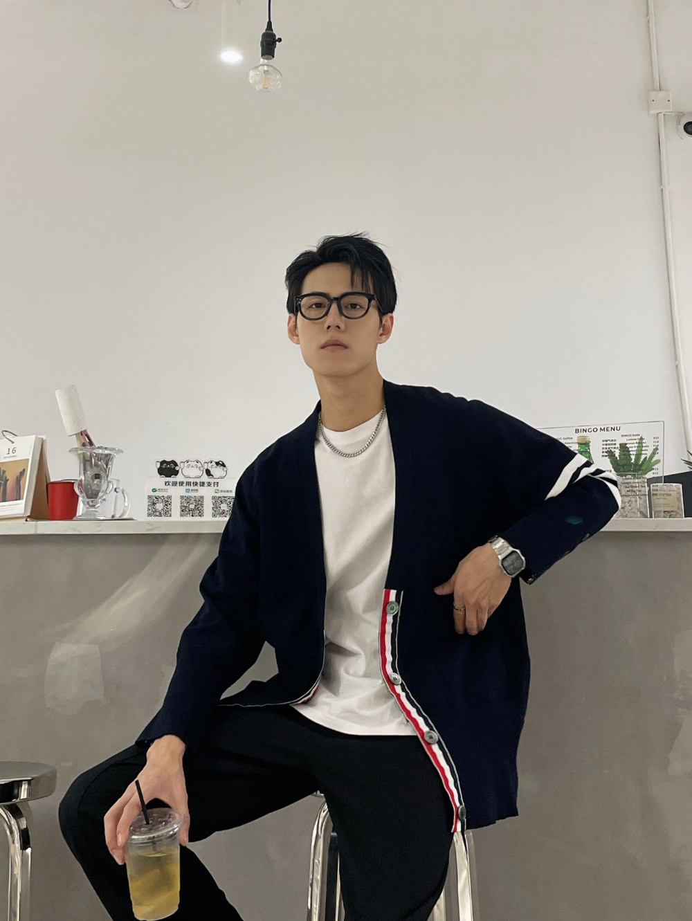 재킷 모델 착용 이미지-S888L5