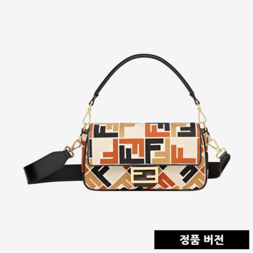 펜디 FF 자수 멀티 컬러 캔버스 미디엄 바게트백 8BR600ARC2F1OQ6 [매장-480만원대]