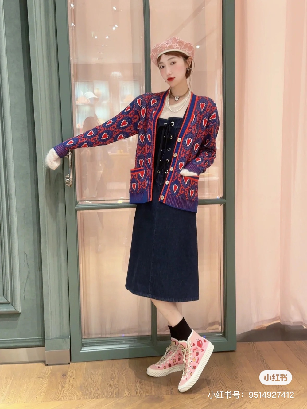 재킷 모델 착용 이미지-S286L12