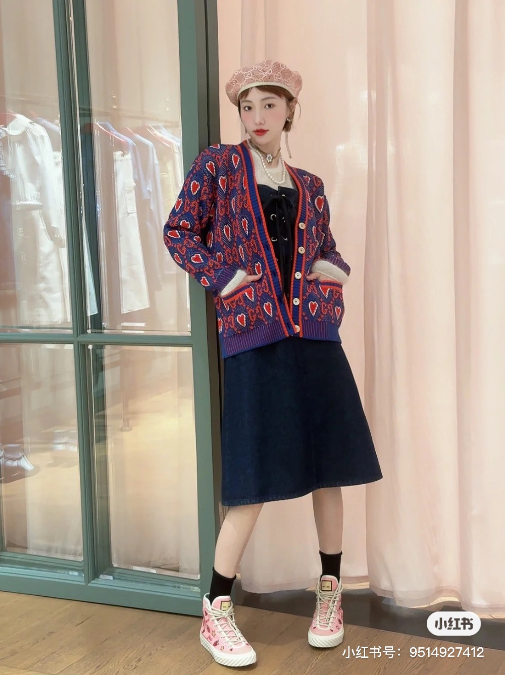 재킷 모델 착용 이미지-S286L13