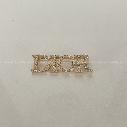 디올 로고 브로치