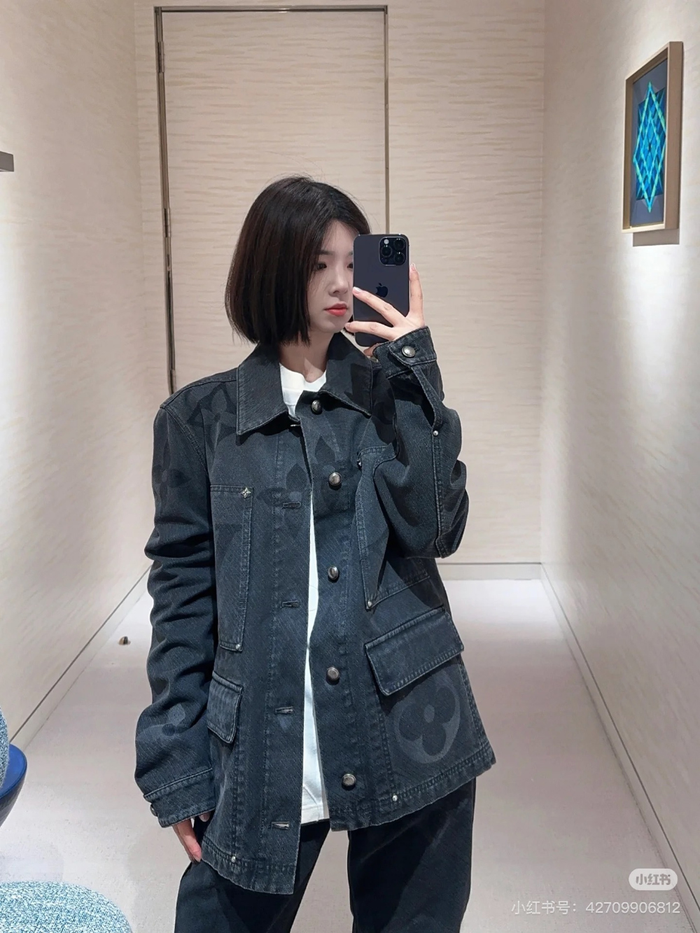 재킷 모델 착용 이미지-S223L5