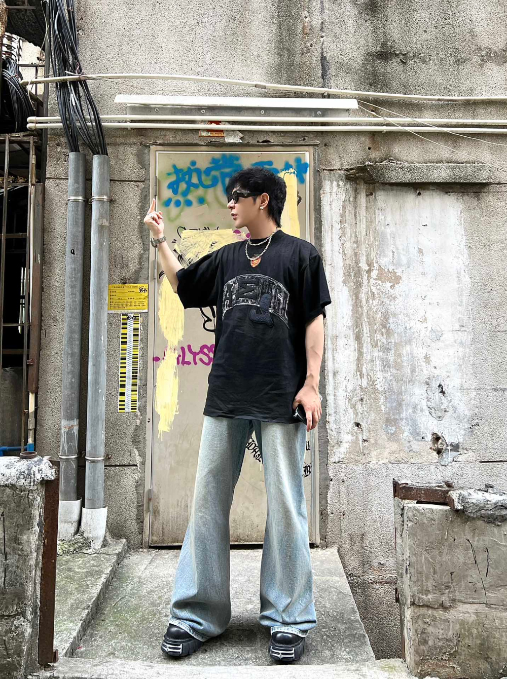 재킷 모델 착용 이미지-S357L10