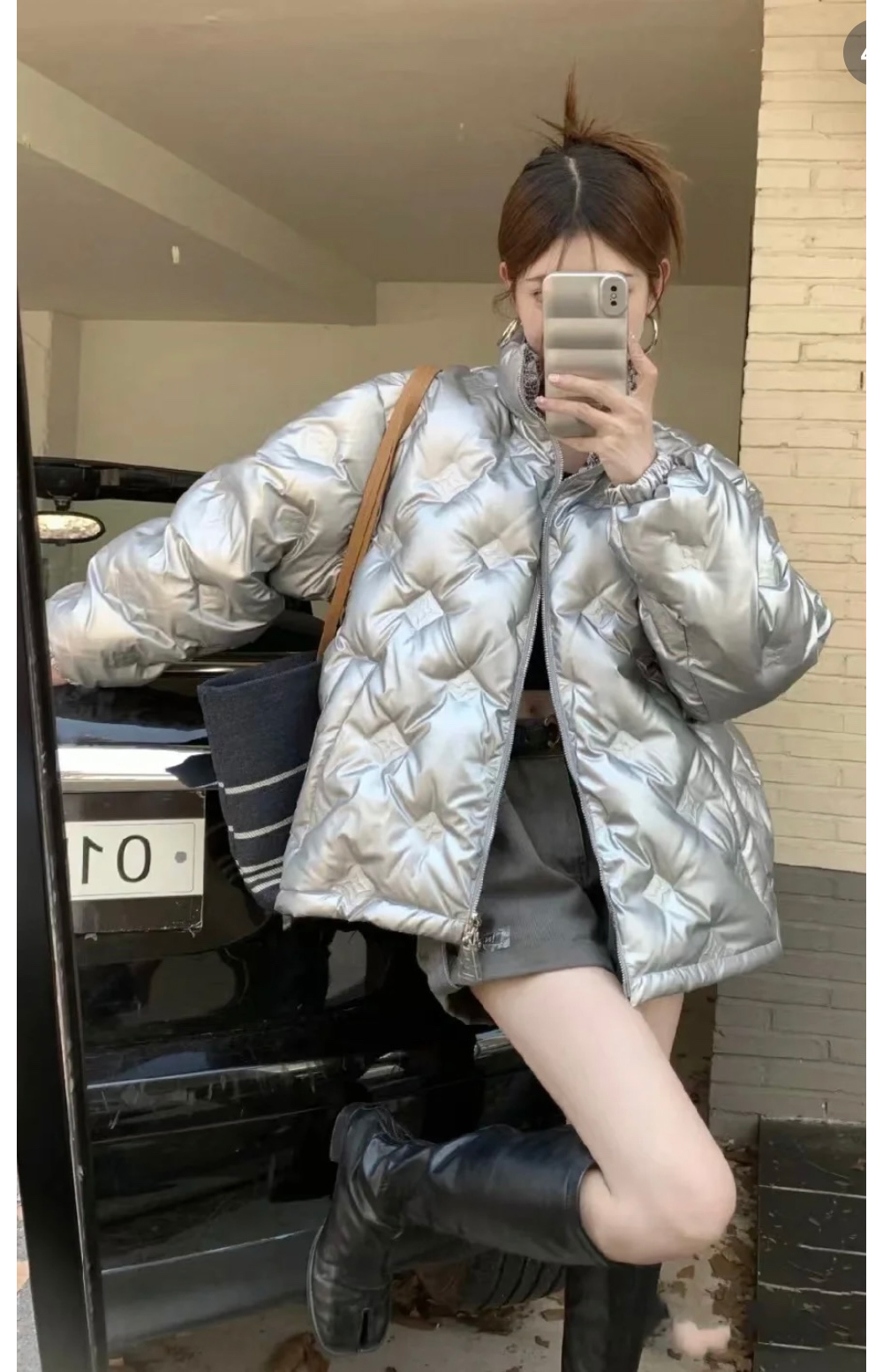 재킷 모델 착용 이미지-S176L11