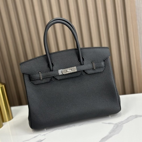 에르메스 버킨백 은장 30cm [토고] [블랙]
