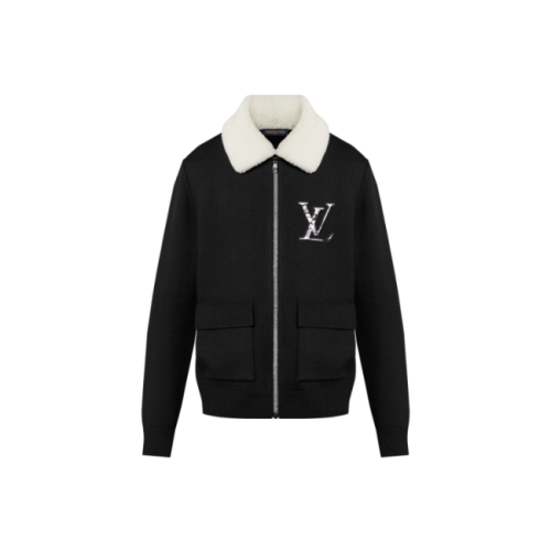 루이비통 시어링 카라 울 블루종 [매장-490만원대]