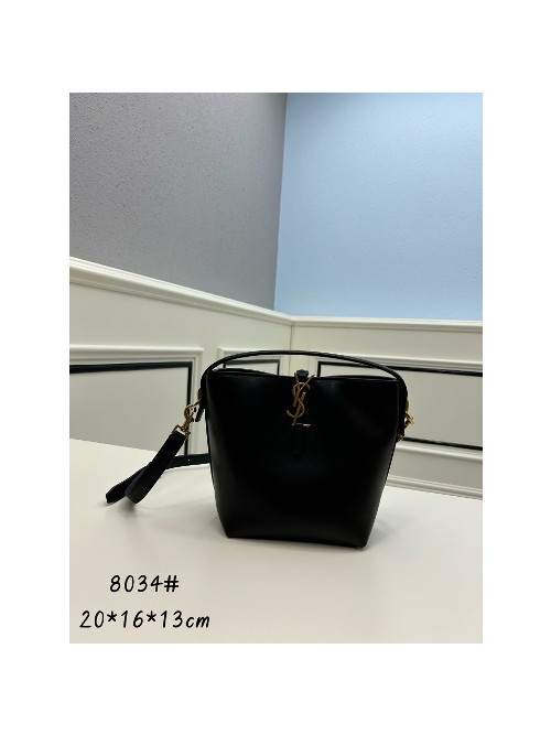 입생로랑 LE37 핸드 버킷백 20cm [블랙]