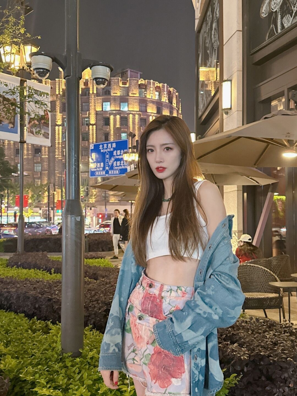 미니 스커트 모델 착용 이미지-S1240L23
