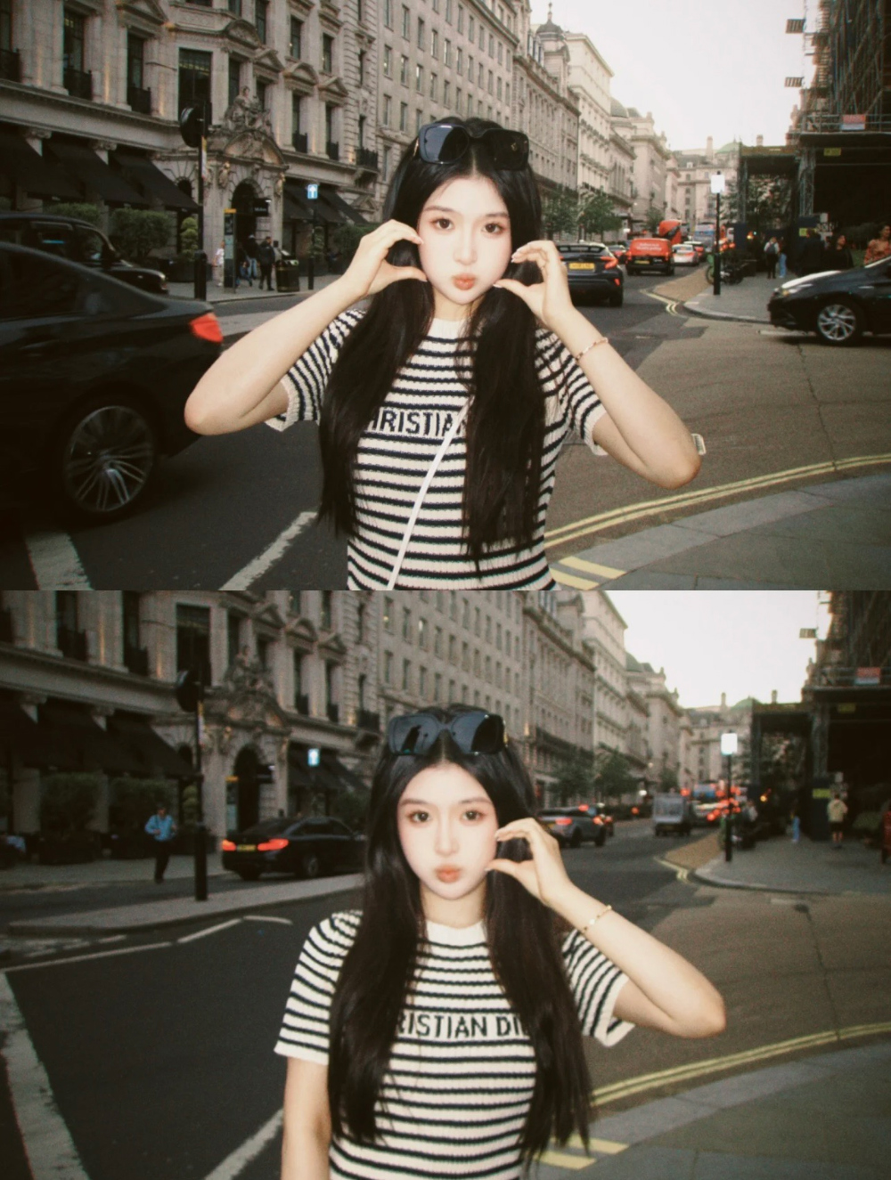 반팔 티셔츠 모델 착용 이미지-S45L12