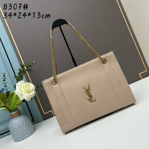 입생로랑 니키 쇼퍼백 34cm [베이지]